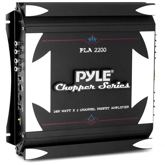 Pyle - PLA2200 , On the Road , Vehicle Amplifiers , 2 Channel 1400 Watt Bridgeable Mosfet Amplifier